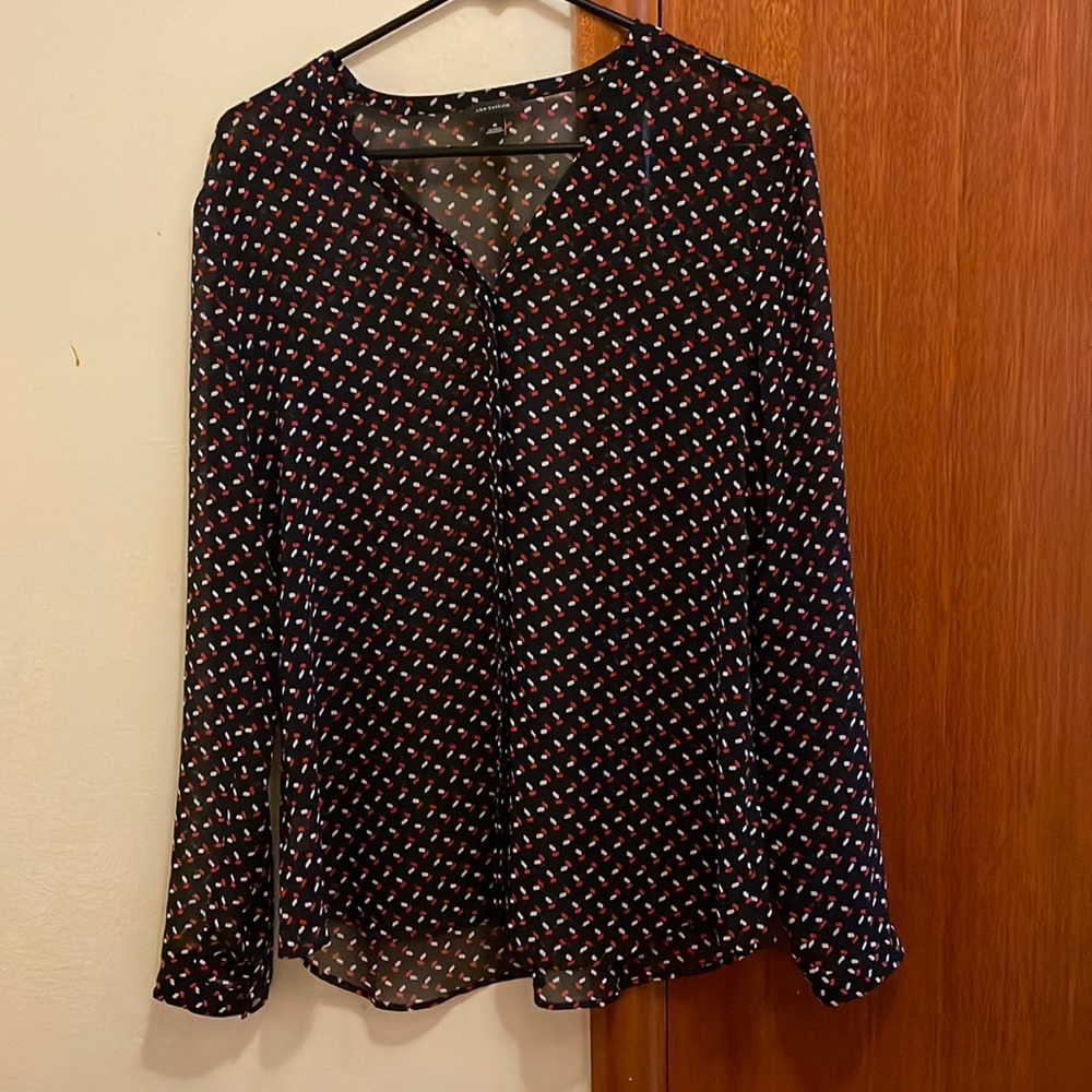Ann Taylor sheer blouse size 8
